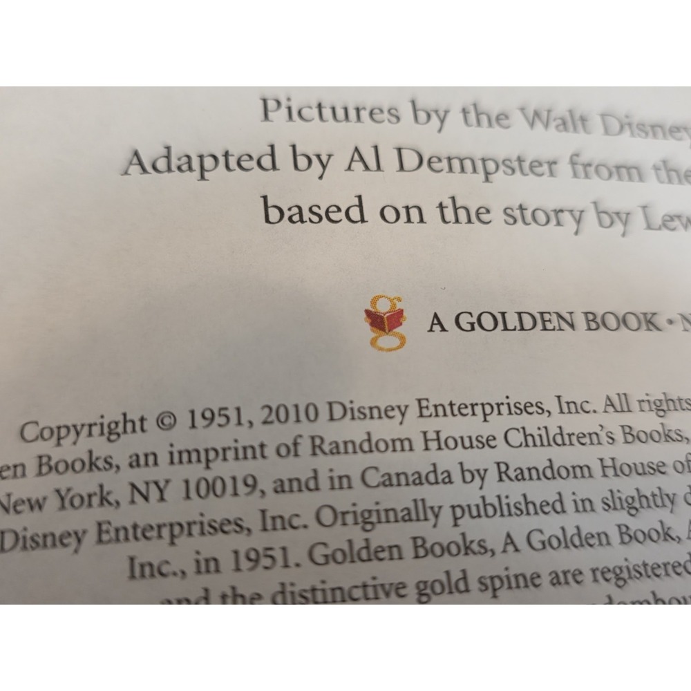 VNTG Little Golden Book 3 Disney, 3 Little Pigs, Alice In Wonderland, Pinocchio - Picture 6 of 16